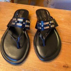 Italian shoemaker leather sandals size 9